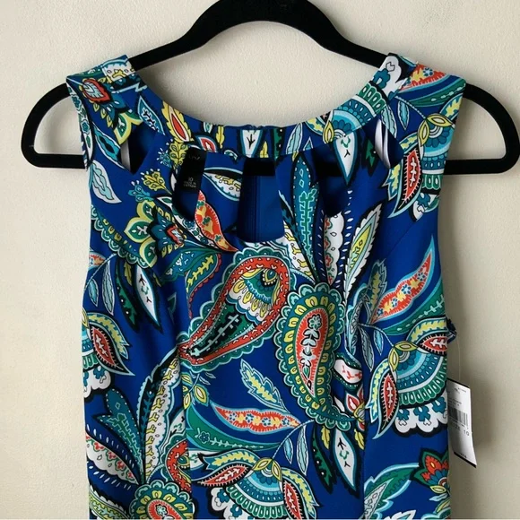 NWT ALYX Paisley Dress Multicolor Size 10 - Picture 4 of 12